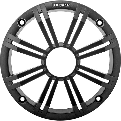 KICKER 6.5" Charcoal Grille for Kicker Marine Speaker- Package of 2