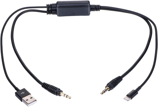 USB 3.5Mm Aux Interface Cable Compatible with BMW X3 X5 Series iPod iPhone