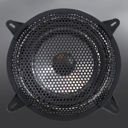 8 inch Car Auto Metal Mesh Black Round Hole Subwoofer Loudspeaker Protective Cover Mask Kit with Fixed Holder