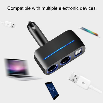 SHUNWEI SD-1918 80W 3.1A Car 2 in 1 Dual USB Charger, SD-1918