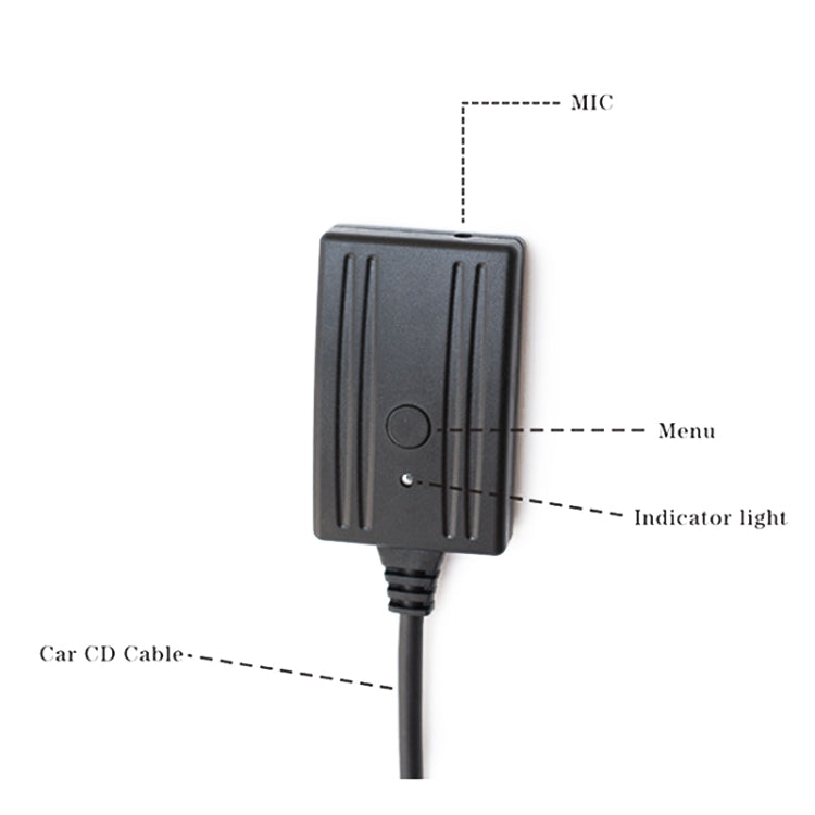 Car AMI AUX Bluetooth Audio Cable + MIC for Mercedes-Benz Smart 450, For Mercedes-Benz Smart 450