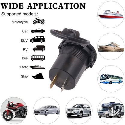 Universal Car Dual Port USB Charger Power Outlet Adapter 3.1A 5V IP66 with LED Digital Voltmeter + 60cm Cable, 3.1A Voltmeter + 60cm Cable(Blue Light), 3.1A Voltmeter + 60cm Cable(Green Light), 3.1A Voltmeter + 60cm Cable(Red Light)
