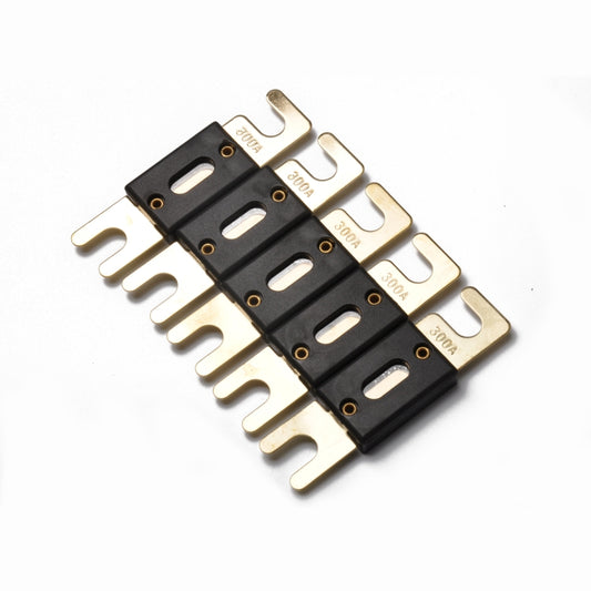5 PCS 300A Gold-plated Large Forkbolt Car ANL Fuse, 300A