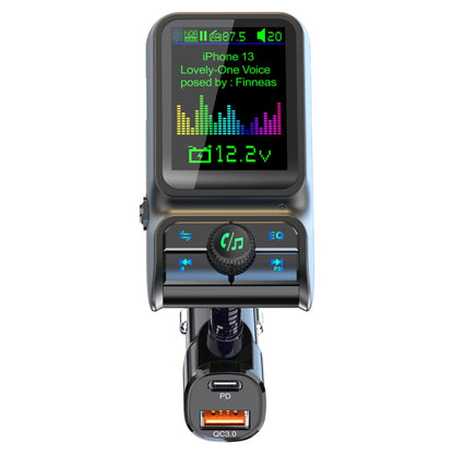 BC85 Colorful Screen Car Bluetooth 5.0 FM Transmitter MP3 Player, BC85