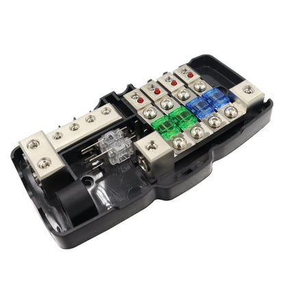 CP-0722 Orvac 0-4 GA 4 Circuit HD Fuse Power Distribution Block Ground Buss with LED Indicator, CP-0722
