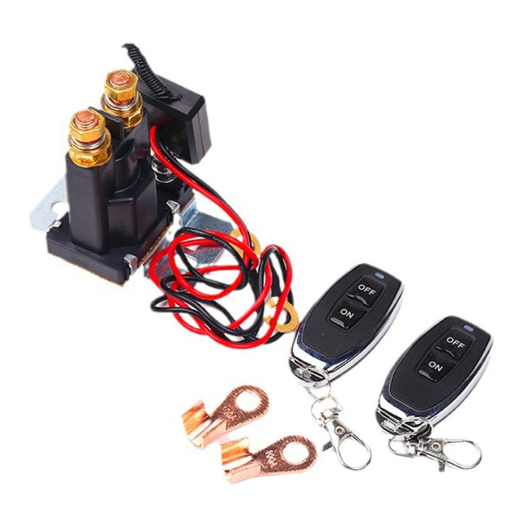 12V 500A Car Battery Remote Control Relay Rotary Switch Cut, with 1 x Remote Control, with 2 x Remote Control