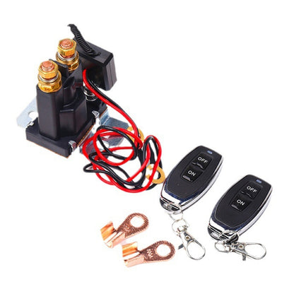 12V 500A Car Battery Remote Control Relay Rotary Switch Cut, with 1 x Remote Control, with 2 x Remote Control