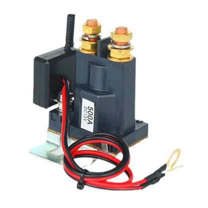 12V 500A Car Battery Remote Control Relay Rotary Switch Cut, with 1 x Remote Control, with 2 x Remote Control