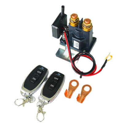 12V 500A Car Battery Remote Control Relay Rotary Switch Cut, with 1 x Remote Control, with 2 x Remote Control