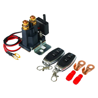 12V 500A Car Battery Remote Control Relay Rotary Switch Cut, with 1 x Remote Control, with 2 x Remote Control