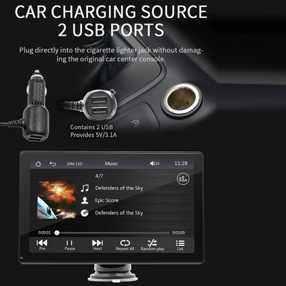 B5305 9 inch Portable Car MP5 Player Support CarPlay / Android Auto, B5305
