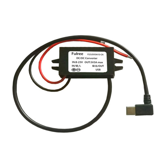 12V to 5V 3A Car Power Converter DC Module Voltage Regulator, Type-C Elbow, USB Female with Ears, Dual USB Female, Dual USB with Ears, 2 in 1 Dual USB Female