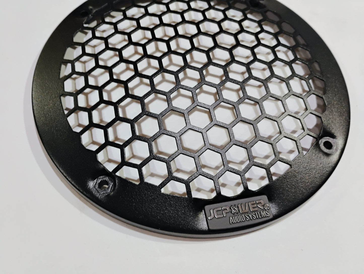 Pair of JC Power 6.5 Inch Metal Honey Comb Speaker Grill(s)- Black