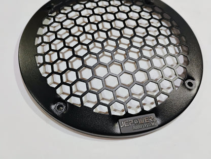 Pair of JC Power 6.5 Inch Metal Honey Comb Speaker Grill(s)- Black