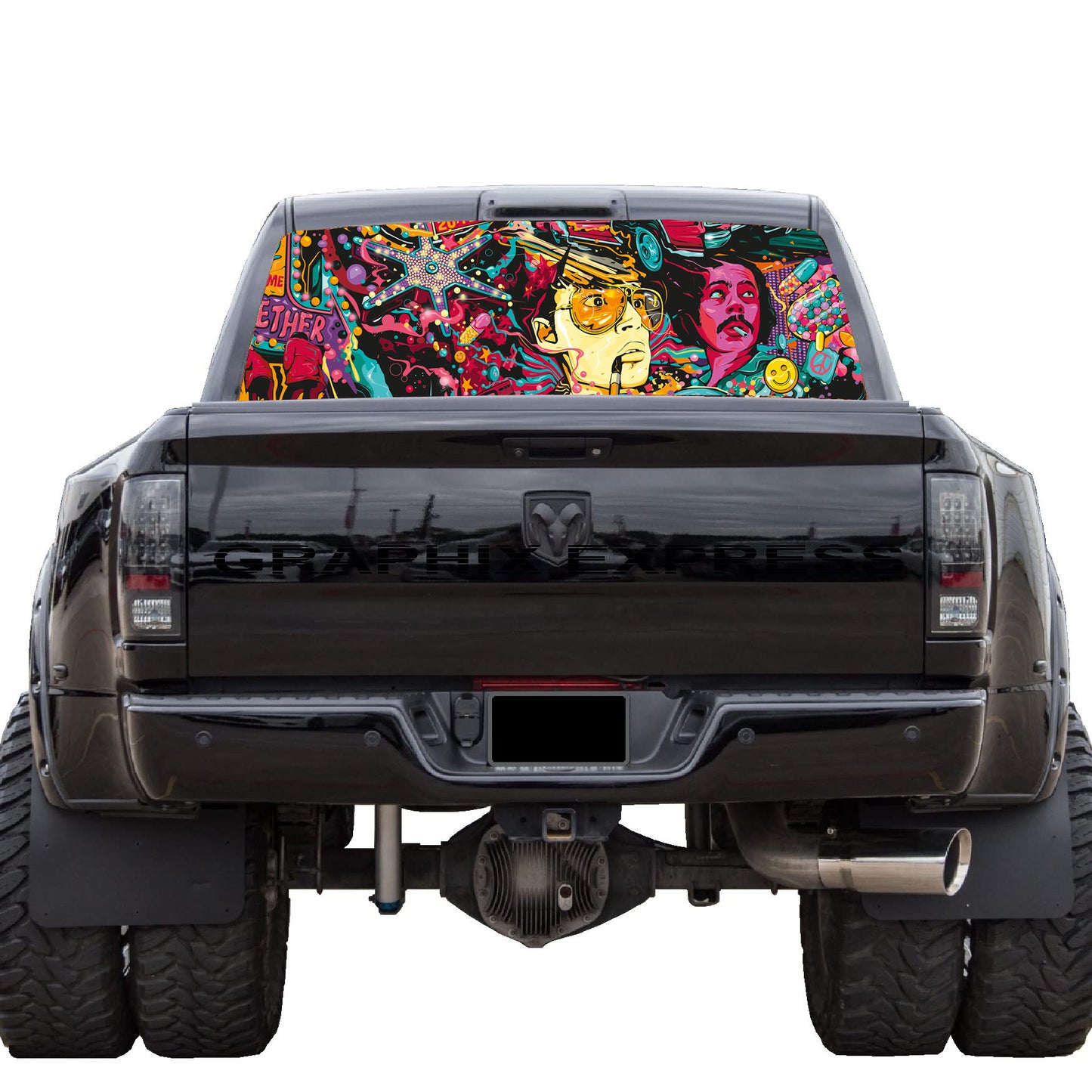 Perforated Window Decals Fear & Loathing in Las Vegas