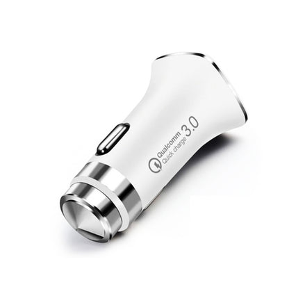 LZ-328 Safety Hammer Type QC3.0 USB + USB-C / Type-C Fast Charging Car Charger