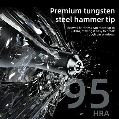 A13 Multifunctional QC3.0 Car Charger Safety Hammer Seatbelt Cutter with LED Flashlight, A13