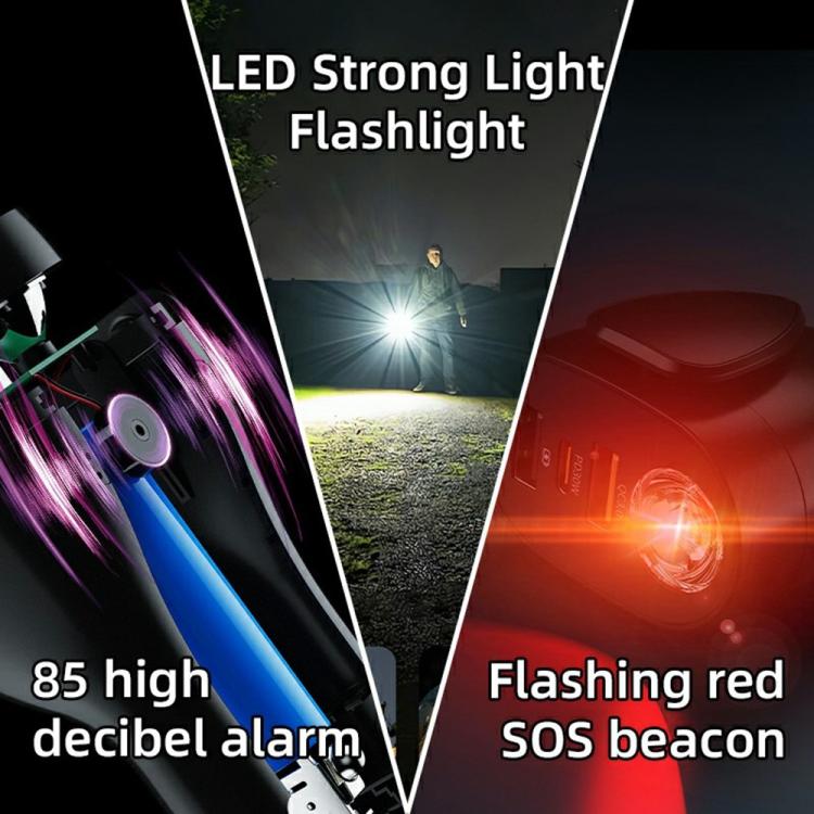 A13 Multifunctional QC3.0 Car Charger Safety Hammer Seatbelt Cutter with LED Flashlight, A13