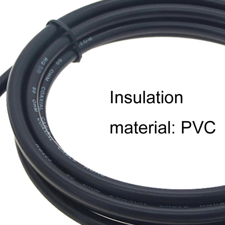 RP-SMA Male To RP-SMA Male RG58 Coaxial Adapter Cable, RP-SMA Male To RP-SMA Male 0.5m, RP-SMA Male To RP-SMA Male 1m, RP-SMA Male To RP-SMA Male 1.5m, RP-SMA Male To RP-SMA Male 3m, RP-SMA Male To RP-SMA Male 5m, RP-SMA Male To RP-SMA Male 10m