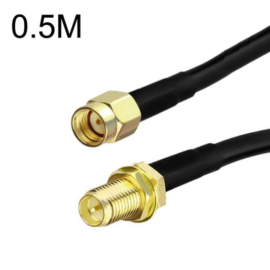 RP-SMA Male To RP-SMA Female RG58 Coaxial Adapter Cable, RP-SMA Male To RP-SMA Female 0.5m, RP-SMA Male To RP-SMA Female 1m, RP-SMA Male To RP-SMA Female 1.5m, RP-SMA Male To RP-SMA Female 3m, RP-SMA Male To RP-SMA Female 5m