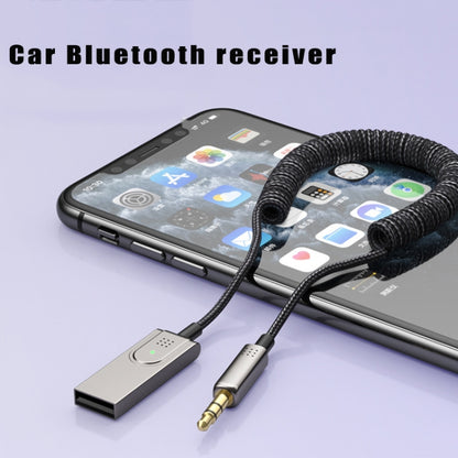 BY301 AUX Car Bluetooth 5.0 Receiver Mobile Call Bluetooth Adapter, BY301