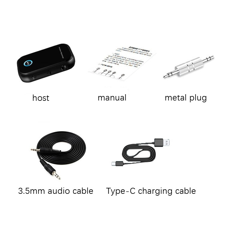 Car Bluetooth 5.0 Audio Receiver 3.5mm Bluetooth Converter, 5.0 Audio Receiver