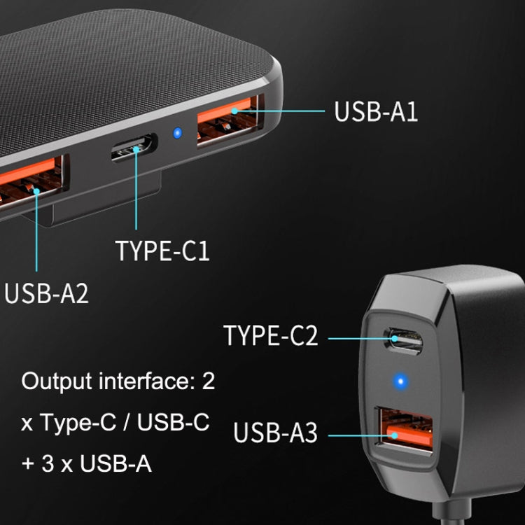 5 In 1 Mobile Phone Fast Recharge Car Charger, SC02