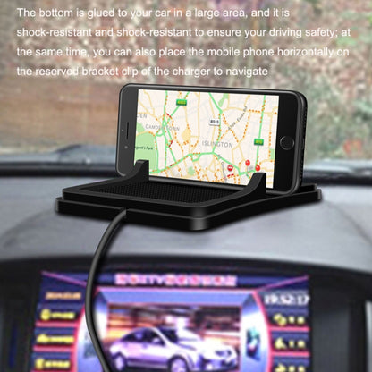 C6 15W 2 In 1 USB Multi-Function Car Wireless Charger Anti-Slip Launching Pad, C6