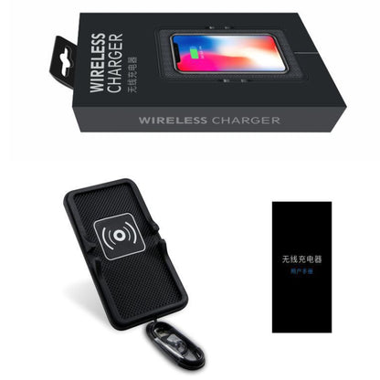 C6 15W 2 In 1 USB Multi-Function Car Wireless Charger Anti-Slip Launching Pad, C6