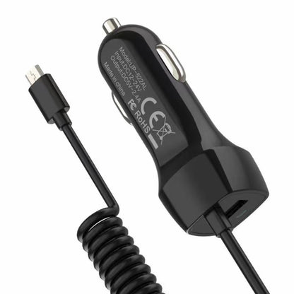 522AL Fast Charging With Cable Car Charging, Output Interface:, 8 Pin (Black), 8 Pin (White), Type-C/USB-C (Black), Type-C/USB-C (White), Micro USB (Black), Micro USB (White)