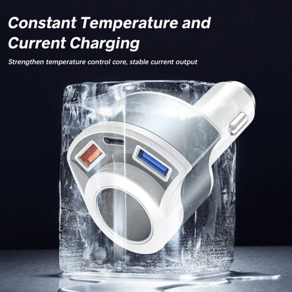 5V3A Cigarette Lighter PD Super Fast Charging Multifunctional Car Charger, 5V 3A Black, 5V 3A White