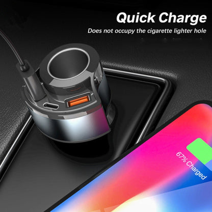 5V3A Cigarette Lighter PD Super Fast Charging Multifunctional Car Charger, 5V 3A Black, 5V 3A White