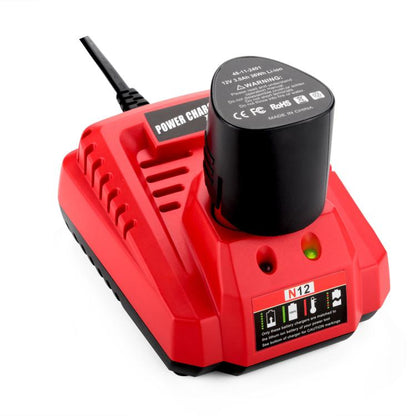 N12 For Milwaukee 10.8/12V Electric Tool Lithium Battery Fast Charger, US, EU, UK, AU