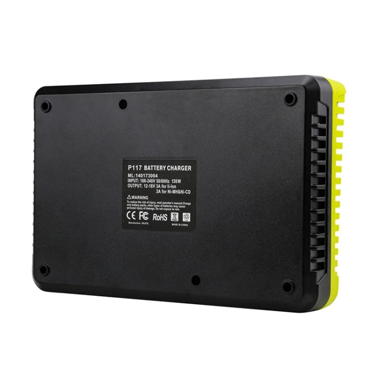 For RYOBI P108 / P117 12-18V Lithium Nickel Battery Dual Port Charger, EU, US, UK, AU
