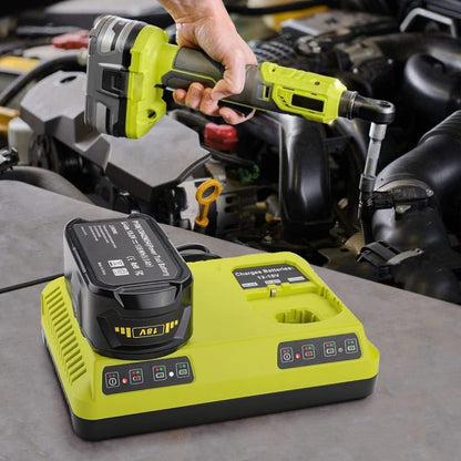 For RYOBI P108 / P117 12-18V Lithium Nickel Battery Dual Port Charger, EU, US, UK, AU
