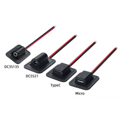 Sewing Wire Charging Thermal Products Busbar Cord Protective Equipment Heating Power Cord, DC35135, DC5521, Micro, Type-C