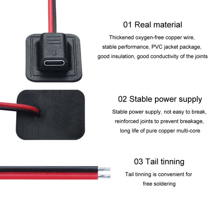 Sewing Wire Charging Thermal Products Busbar Cord Protective Equipment Heating Power Cord, DC35135, DC5521, Micro, Type-C