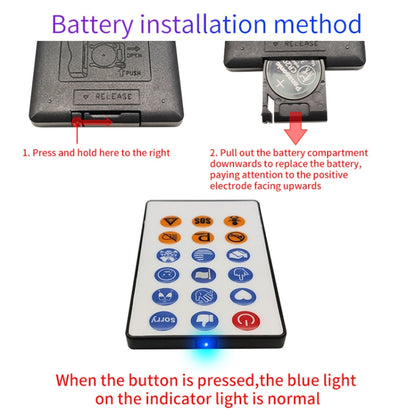 HI.GROOM Car LED Customized Pixel Emoticon Lights Bluetooth Remote Control Interactive AI Screen, No Remote Control, With Remote Control