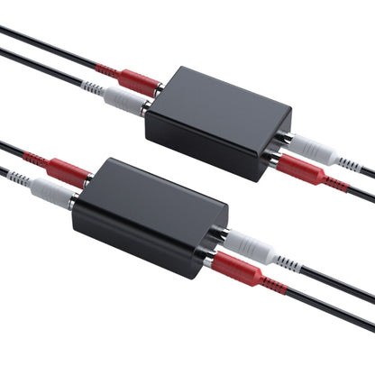 RCA Audio Ground Loop Isolator Anti-Interference Noise Reducer Eliminate Current Sound Bluetooth Receiver, Square, Ellipse