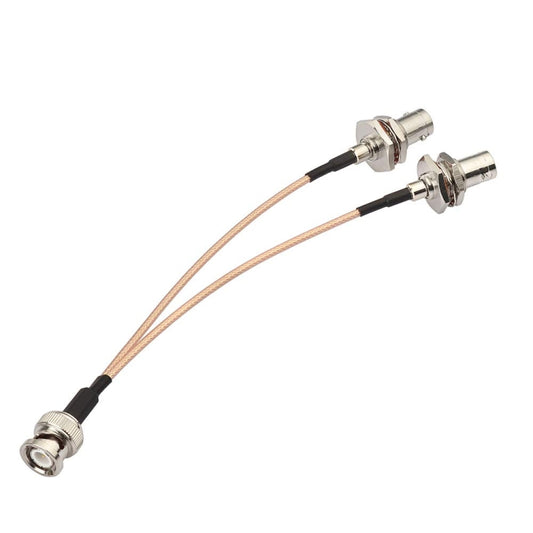 BNC Male To Dual BNC Female RG316 Wire Coaxial Connector, 15cm, 30cm