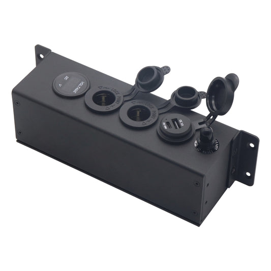 USB Voltmeter Cigarette Lighter Socket With Switch Power Box For Car And Ship, AOS3515-1, AOS3515-50A-Z With 30CM Cable