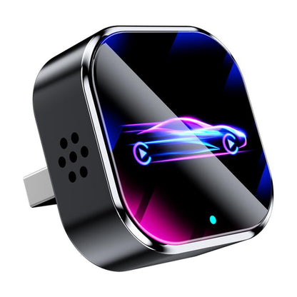 Q1A 2 In 1 Wireless Carplay/AndroidAuto Box Smart Portable In-Car Connectivity Box, Black Color Label, Black White Lable, Silver White Lable, Black Chromatic Car Badge, Silver Chromatic Car Badge, Gold Label Dual-Pocket Translator, Silver Color Lable