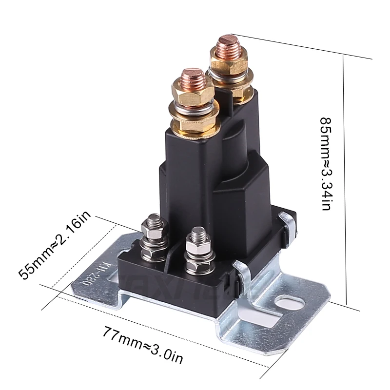 Dual Battery Isolator Relay Start On/Off 4 Pin 500A 12V for Car Power Switch