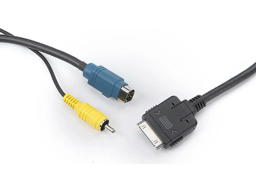 KCE-435iV Video Cable for Alpine IVA-D106, others to iPod, iPhone
