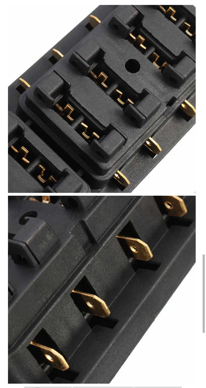 12 Way 12V 24V Auto Car Power Distribution Blade Fuse Holder Box Block Panel