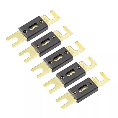 5 PCS 100A Gold-plated Large Forkbolt Car ANL Fuse